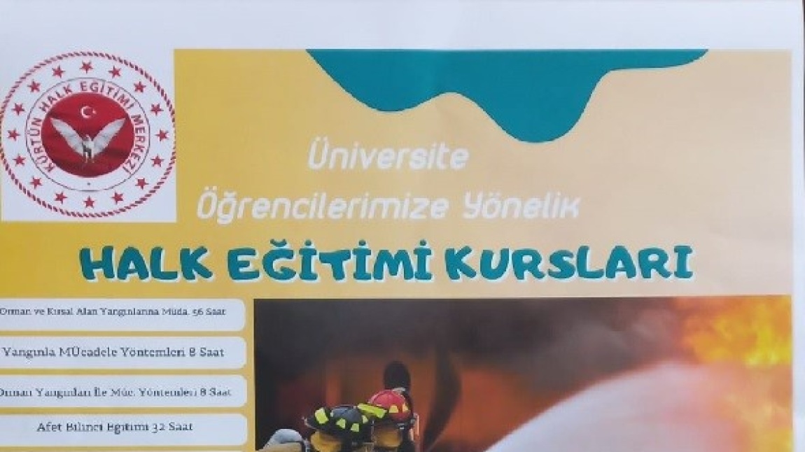 Halk Eğitimi Kursları Kürtün Meslek Yüksekokulunda